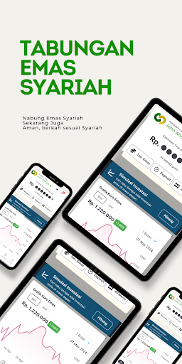 Android application Tabungan Emas Syariah screenshort