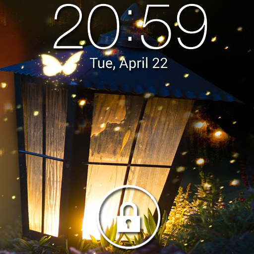 Fireflies Lock Screen