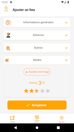 Android application HikersGuide screenshort