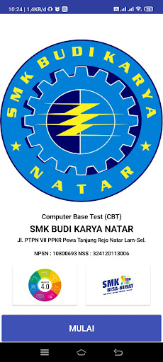 Android application cbt SMK BK screenshort