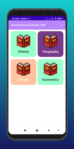 Android application Social Science Solution 10th screenshort