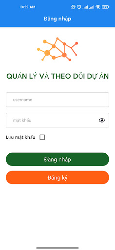 Android application Quản lý tiến độ dự án screenshort