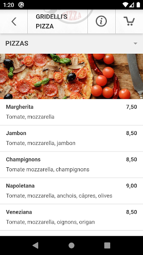Gridellis Pizza Screen 3