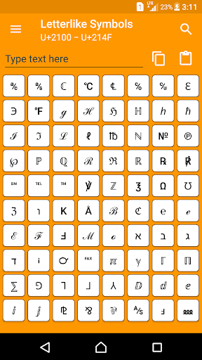 Character Pad - Unicode