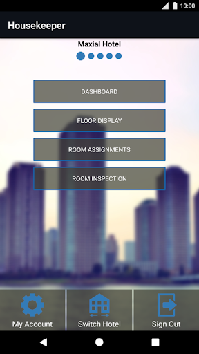 Android application MaxOn - Maxial Hotel Operation screenshort