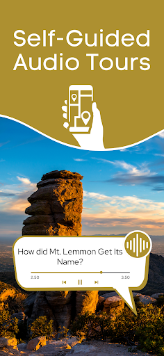 Screenshot of Mount Lemmon Audio Tour Guide
