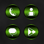 Cover Image of Скачать Delight Green Icon Pack  APK