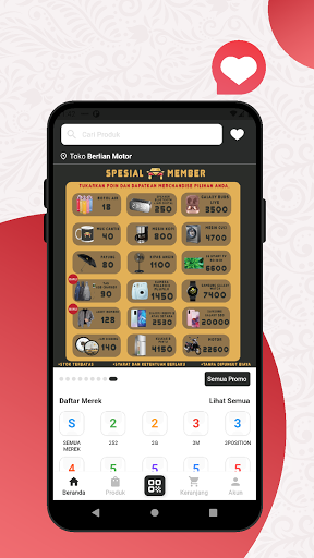Android application Berlian Motor screenshort