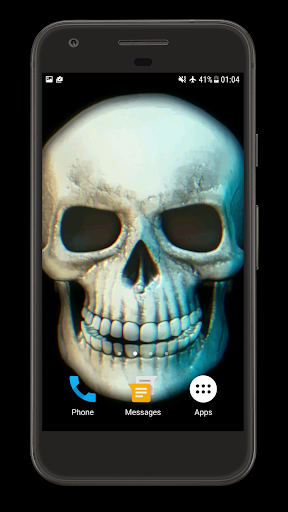Skull 3D Video Theme Wallpaper Screen 2