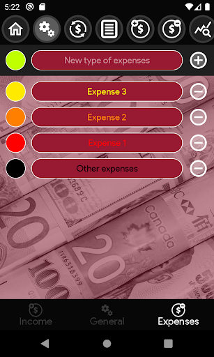 My Finance: Income & Expenses Screen 3