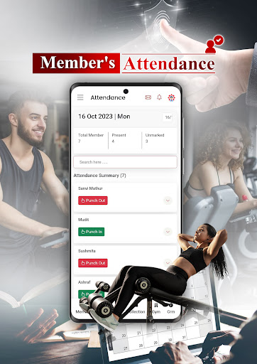 Android application MeraGym - Gym Management App screenshort