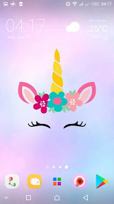 Screenshot 6 Linda Unicornio Niña Fondos android