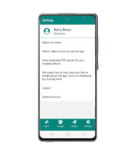 Good Neighbour App Screen 2