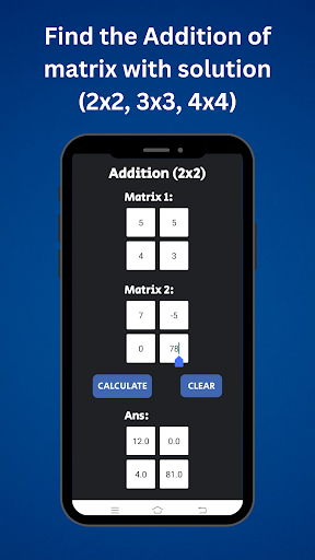 Matrices (Matrix Calculator) Screen 3