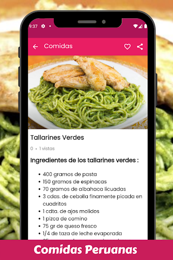 Android application Recetas de Comidas Peruanas PE screenshort