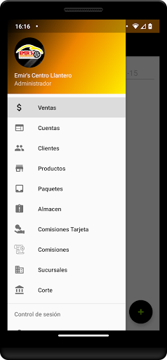 Emir Centro Llantero Admin Screen 2