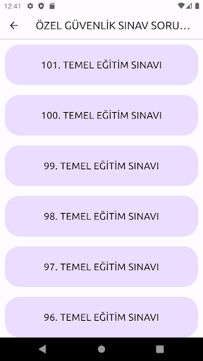 2023 Özel Güvenlik Soruları Screen 2