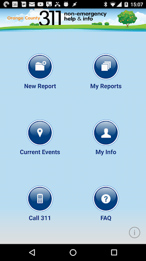 Android application OCFL 311 screenshort