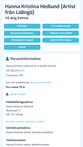 Android application Merinfo screenshort