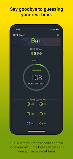 BFitr - Workout Builder & Log Screen 3
