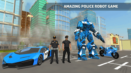 Robot cảnh sát vận chuyển ô tô