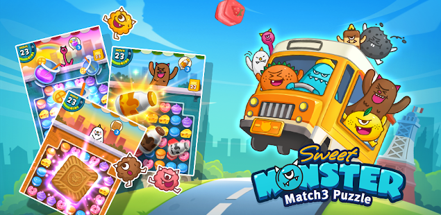 Sweet Monster Match 3 Puzzle