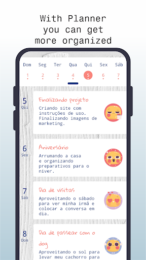 Android application Planner screenshort