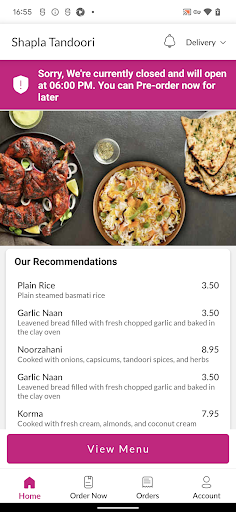 Shapla Tandoori Screen 2