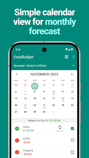 Screenshot of EasyBudget - Budget planning