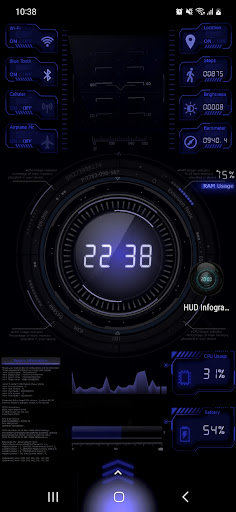 HUD Infographic Live Wallpaper Screen 3
