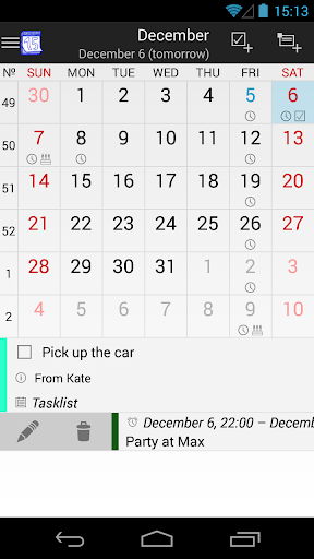 M-Calendar Screen 3