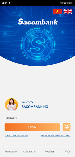 Android application Sacombank mBanking screenshort