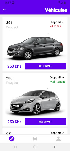 Android application Racmilcar - Location voiture screenshort