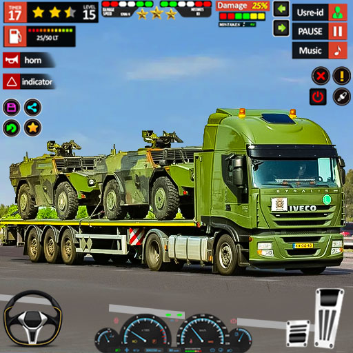 US Army Transporter Truck Game logo