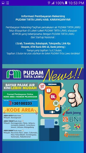 PUDAM Tirta Lawu Screen 2