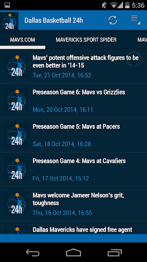 Dallas Basketball 24h Screen 2