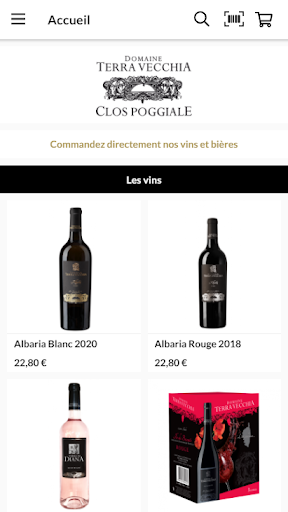 Android application Domaine Terra Vecchia & Kiara screenshort