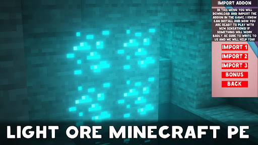 Light Ore Mod for Minecraft PE