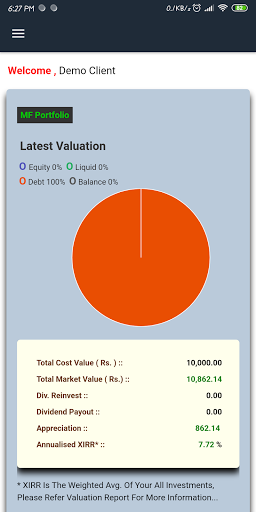 Android application Easy Investology screenshort