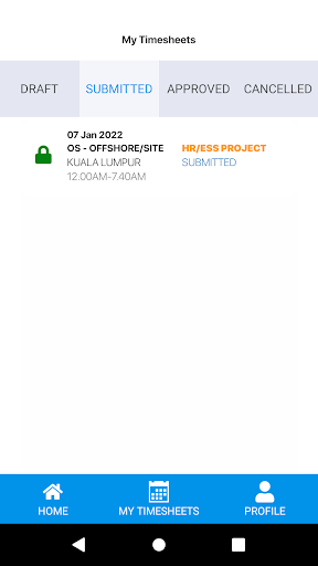PeopleTimesheet Screen 3