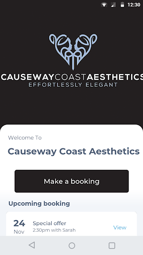 Android application Causeway Coast Aesthetics screenshort