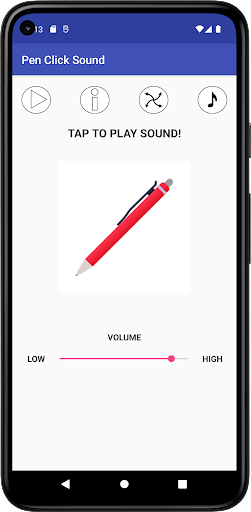 Android application Pen Click Sound screenshort