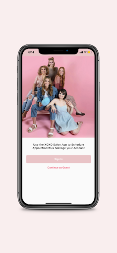 Android application XOXO Salon screenshort