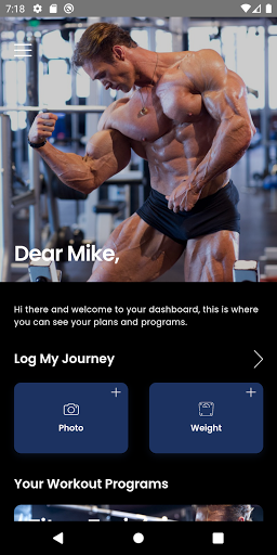 Android application Titan Training screenshort