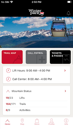 Android application Winter Park screenshort