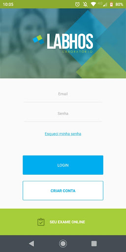 Android application Labhos - Laboratório Hospitala screenshort