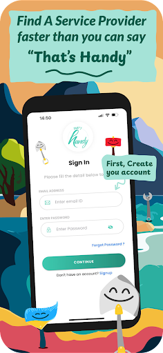 Android application That’s Handy - Customer screenshort
