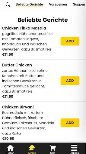 Indian Restaurant Alt Bockenhe Screen 3