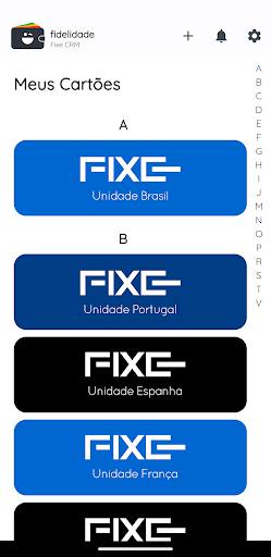 Android application Fidelidade Fixe CRM screenshort