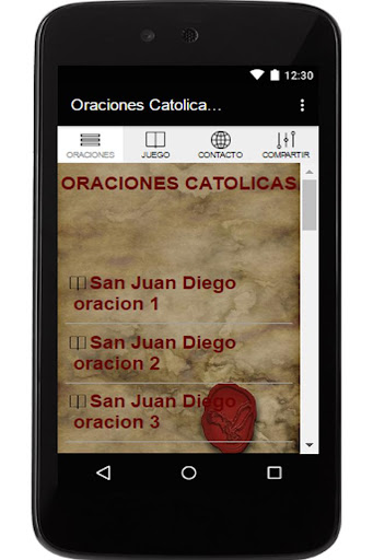 Android application Oraciones Catolicas screenshort